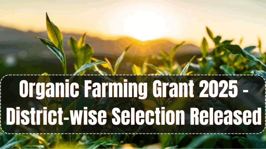 Organic Farming Grant 2025 – District-wise Selection Released